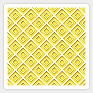 Illuminating Yellow Geometric Pattern Sticker